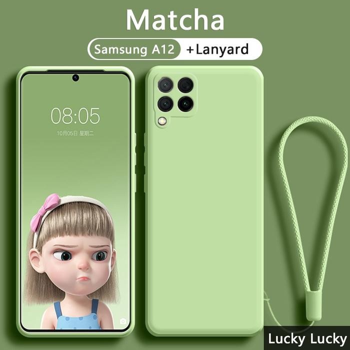 JTTOP" CASE UNTUK SAMSUNG A12 / M12 SOFT CASE BABY SKIN FREE TALI MICROFIBER CASING COVER HP