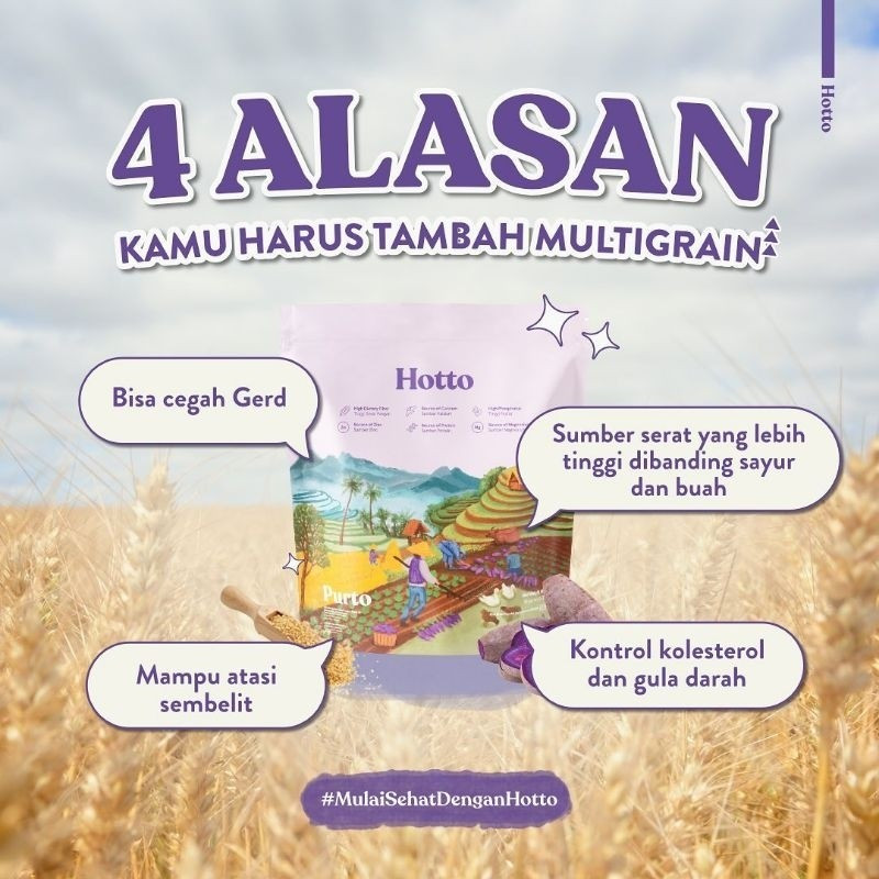 

Omahjajanan Hotto Purto Oat 2 Pouch Isi 32 Sachets Superfood Multigrain Official Bali Distributor