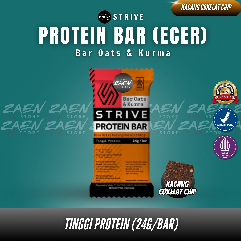 

Omahjajanan Strive Protein Bar 24Gram Protein Vegan Friendly