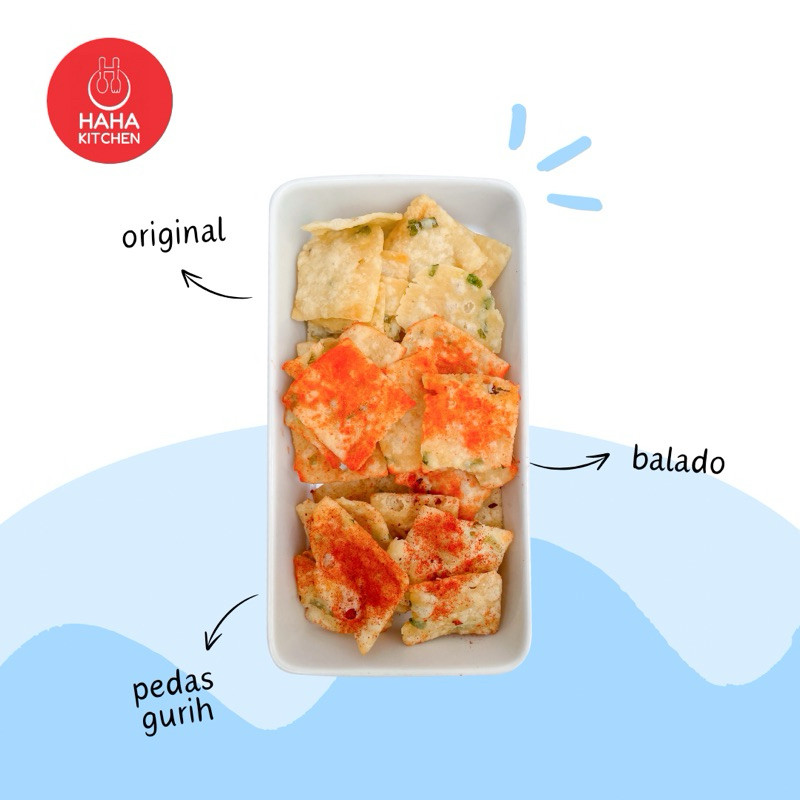 

Restokobar [Toples] Keripik Cireng Haha Kitchen Cemilan Renyah Gurih Oleh Oleh Bandung