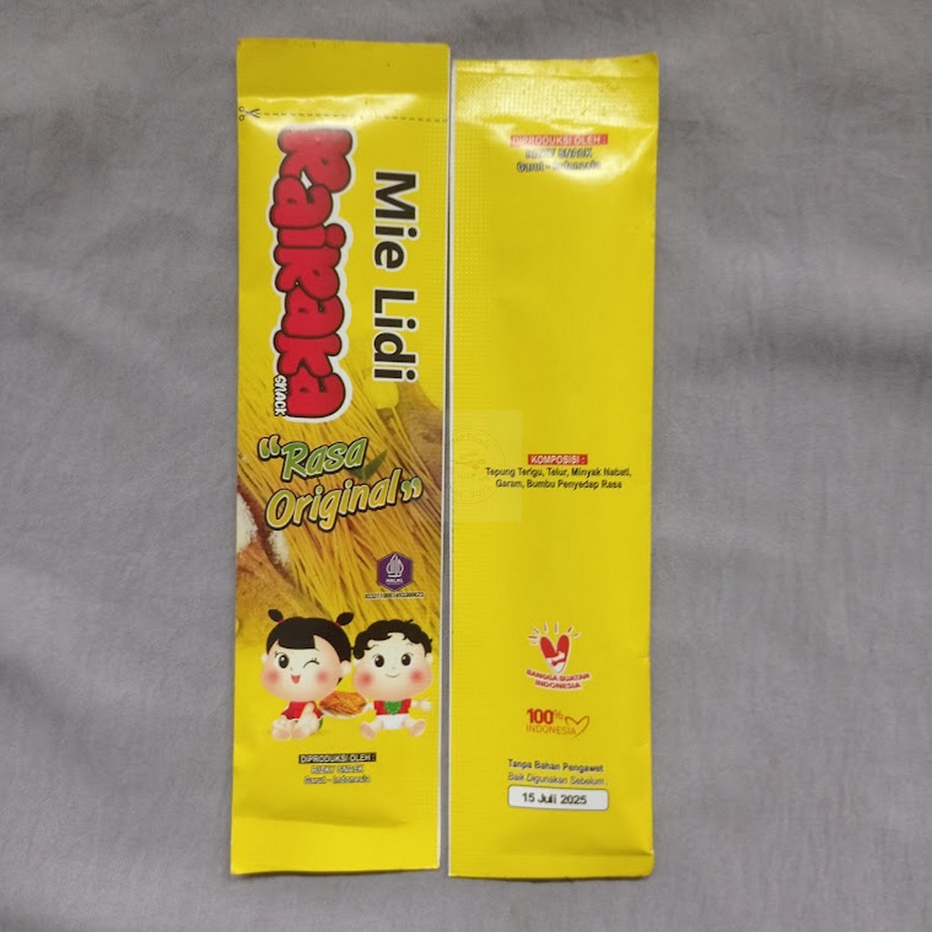 

Restokobar Paket Usaha Mie Lidi 60Pcs Mix Variant Rasa / Snack / Mie Lidi Karakter / Food Noodle T