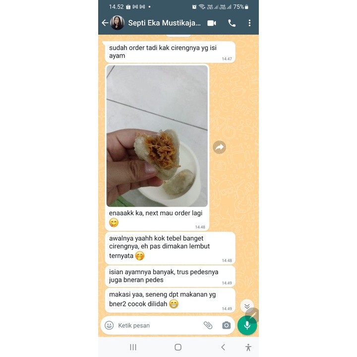 

Eumsig Cireng Isi Mercon Extra Pedas Isi 10 Pcs