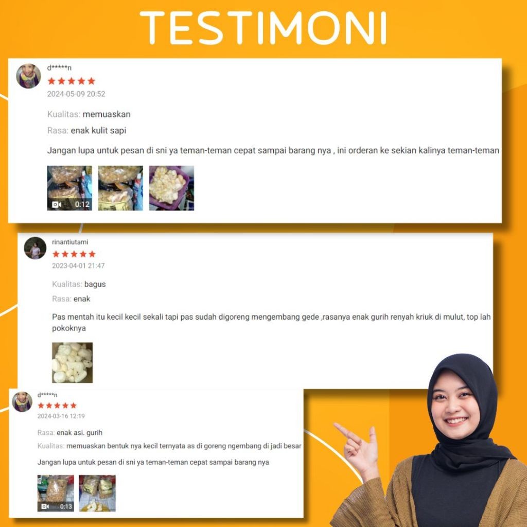 

Eumsig Krupuk Kulit Sapi 500G Kotak Mini Kerupuk Kulit Sapi Mentah Rambak Kulit Sapi Dijamin Mekar