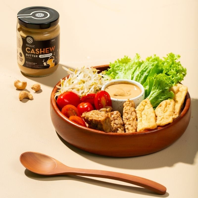 

Sega Tungtung Frolic Cashew Butter Unsweetened - Selai Kacang Mente Mede (Vegan&Keto-Friendly)