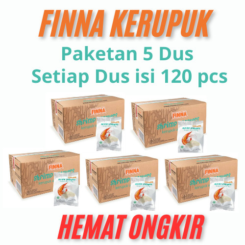 

Sega Tungtung Terlaris Finna Kerupuk Udang Paketan 5 Dus / Exp Oktober 2025