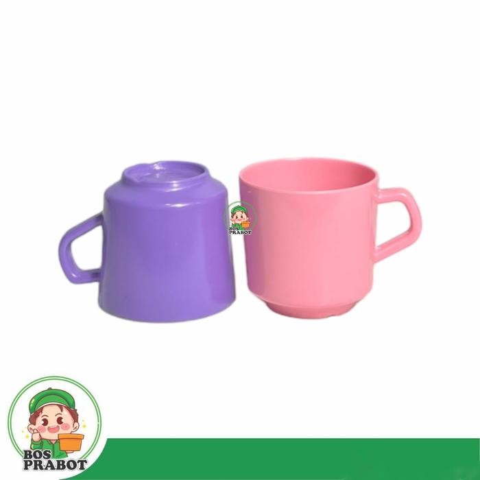 SALE TERHOTT MUG MINI MELAMIN 200ML 6 PCS / CANGKIR UNGU / MUG MINI PINK KITCHENWARE READYY