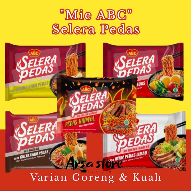 

Sega Tungtung Mie Abc Selera Pedas 70G (1 Paket Isi 5Pcs)