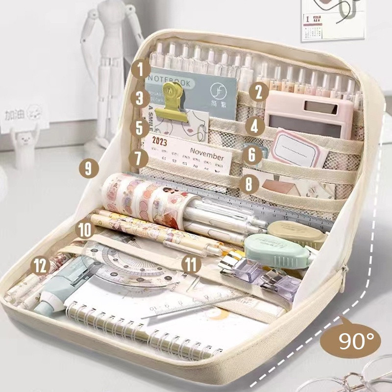 

CARAT 12 LAYER TAS TEMPAT PENSIL CASE POUCH ANAK SEKOLAH TRANSPARAN KAPASITAS BESAR STATIONERY