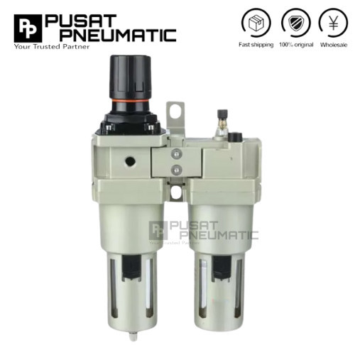 Hemat Ac 5010-10 Filter Regulator Lubricator Pneumatic 2 Baris 1" Ac5010-10