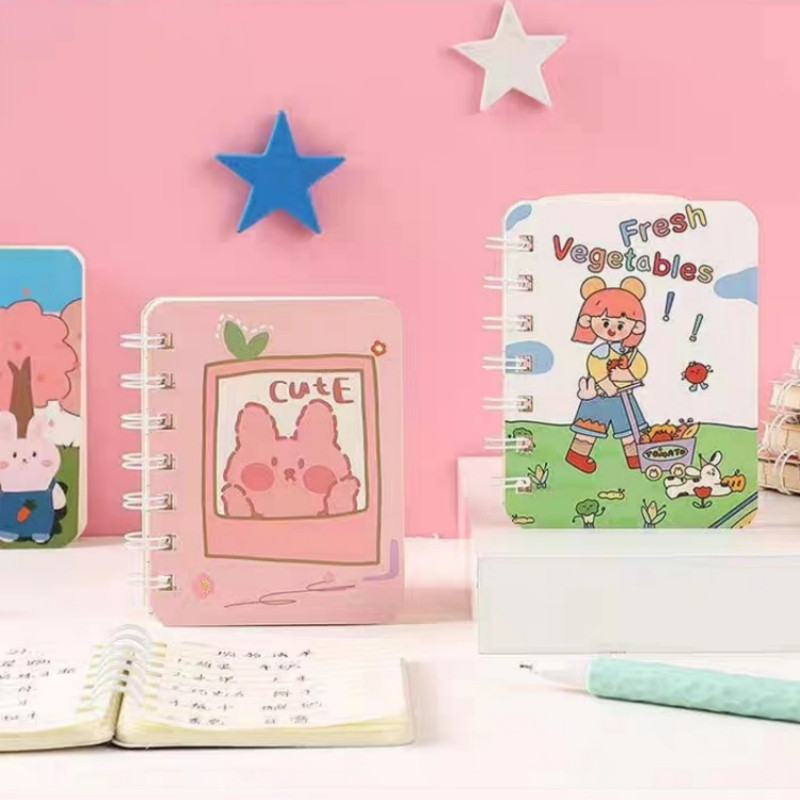 

VOOVA A7 CUTE MINI COIL NOTEBOOK GIRLY NOTEPAD PORTABLE PORTABLE SMALL DIARY