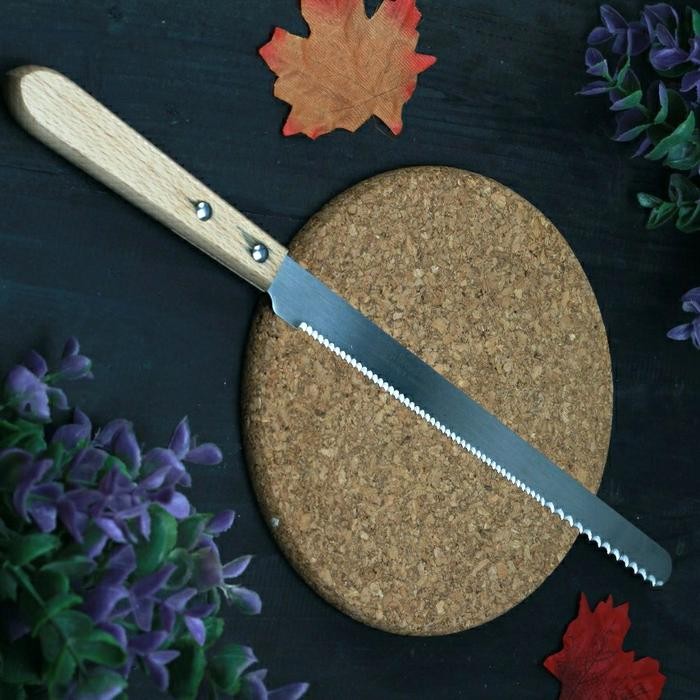 

Suncraft Sharp Bread Knife Made Japan Pisau Roti Japanese Knive 23Cm