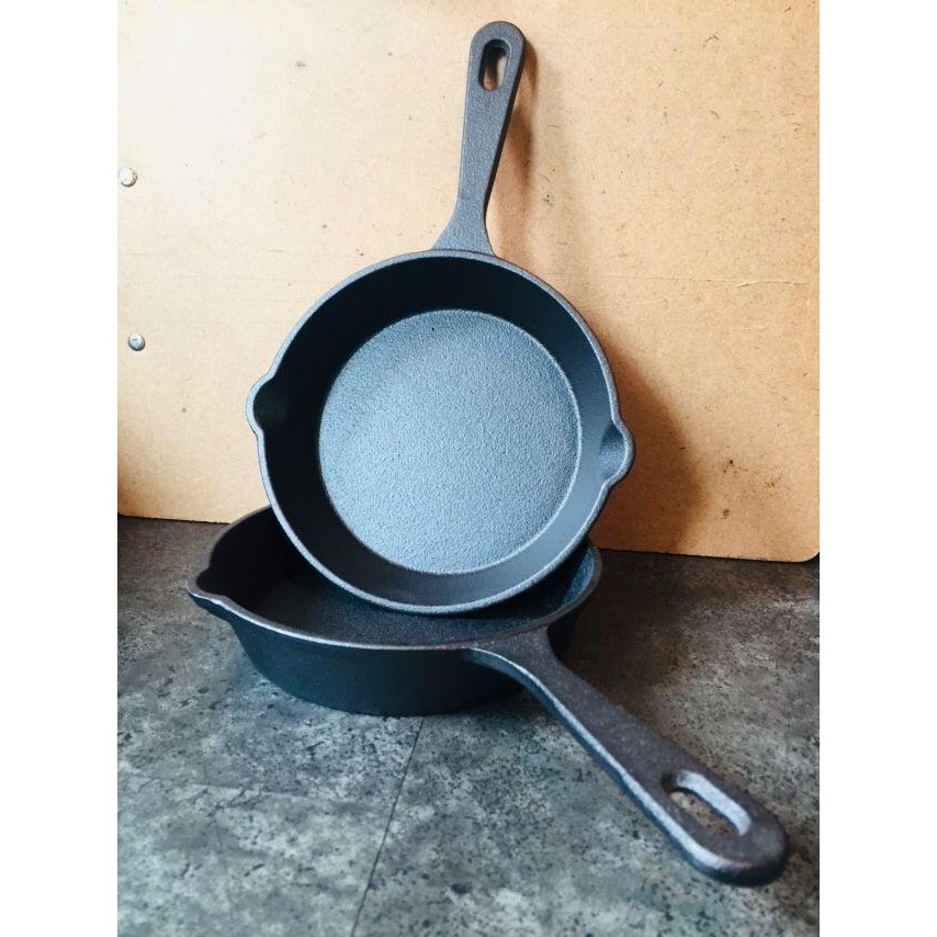 

Cast Iron Mini Skillet 14,5Cm Full Besi Cor Panas Tahan Lama