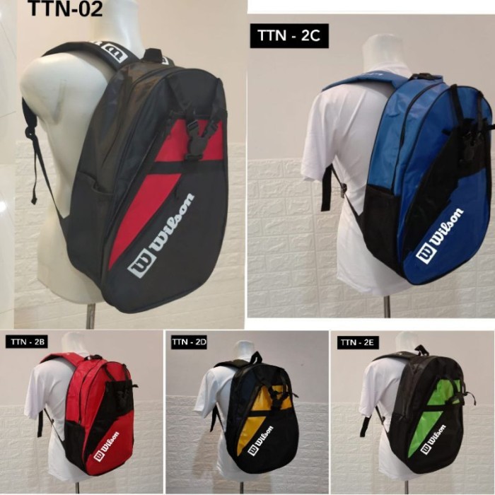 JK_WI01 Tas tenis WILSON bahan dolby tas ransel badminton tas tenis 774