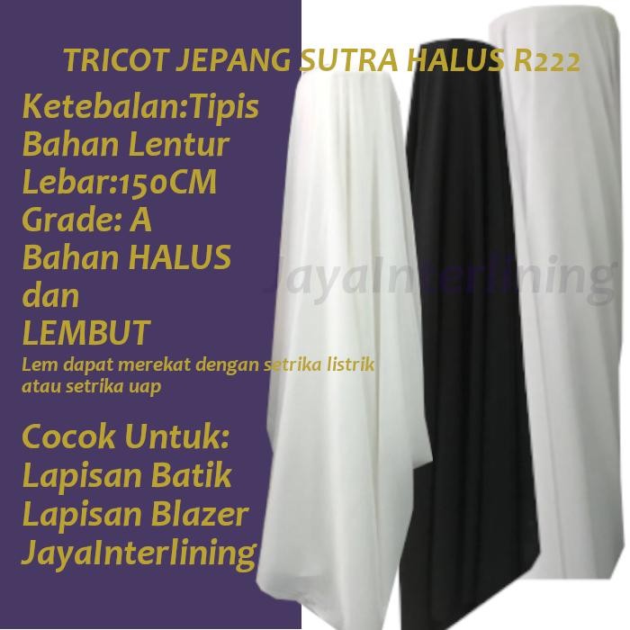 

Tricot Jepang Sutra Trikot Halus Lebar 150CM R222