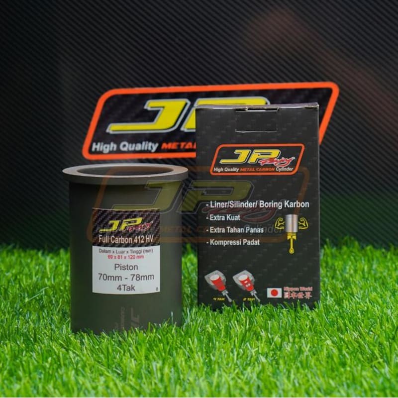 JP RACING Liner carbon utk piston 70-78 mm bahan FULL carbon 412 hv ORIGINAL GENUINE ASLI JPLiner