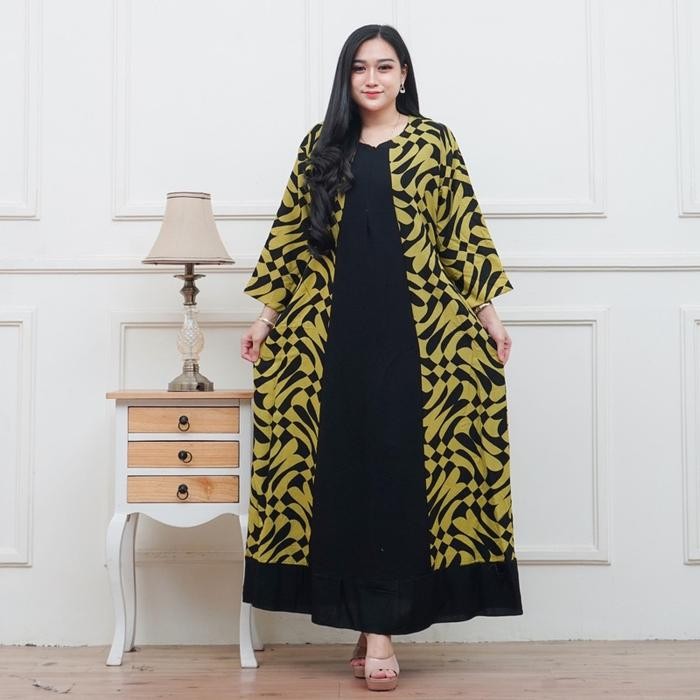 PREMIUM Daster Gamis Jumbo LD 130 Tangan Lengan 3/4 Rayon Viscose Premium Bumil Busui Emak Emak Ibu