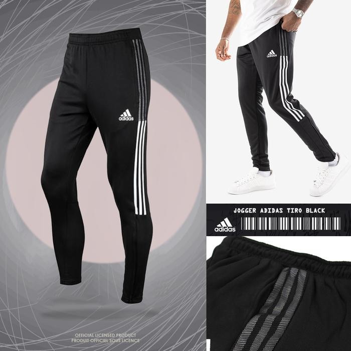 PREMIUM Celana Joger Training Adidas Resleting Olahraga Panjang Pria