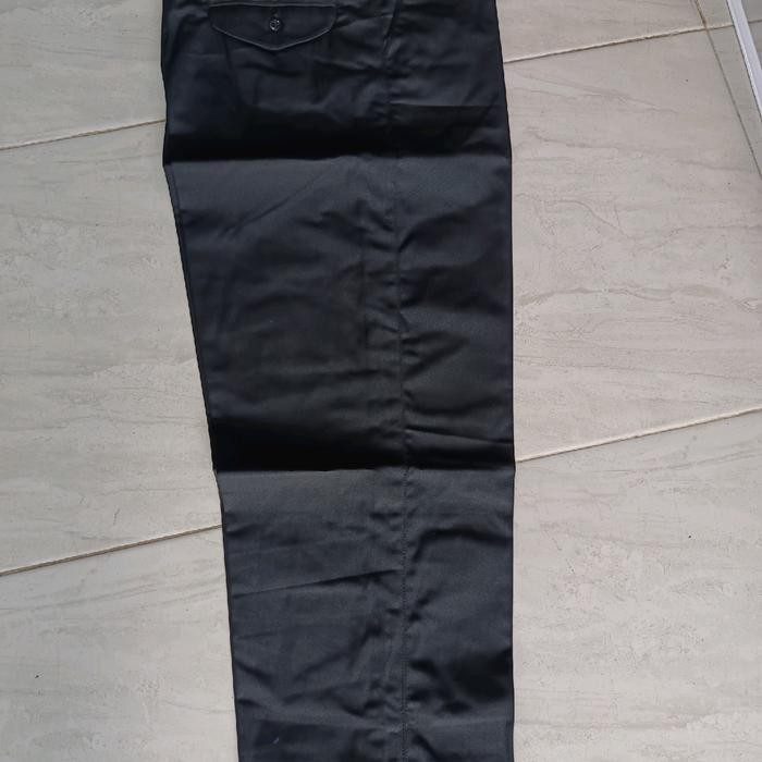 PREMIUM Celana Hitam Jumbo Sekolah Seragam Panjang Pria Kain Famatex
