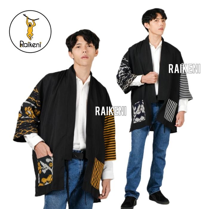 PREMIUM RAIKENI Kimono JUMBO RINDU Outer Tenun Batik Extra Sized Cardigan Jumbo Tradisional