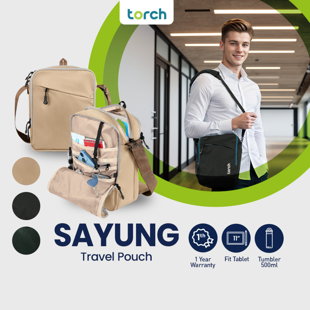 TORCH Sayung Tas Selempang Ipad Tablet 11 Inch Organized Sling Bag