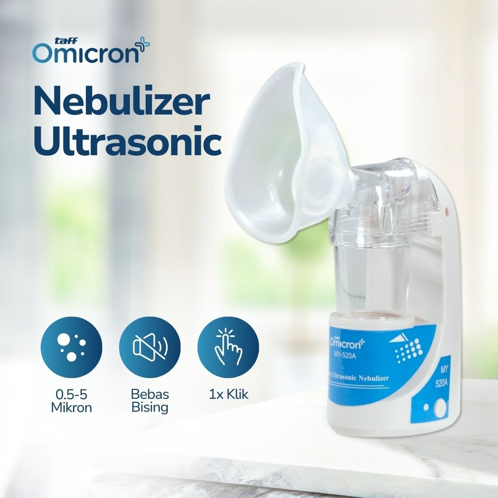 

Nanno Toserba TaffOmicron Alat Terapi Pernapasan Ultrasonic Steam Inhale Nebulizer - MY-520A