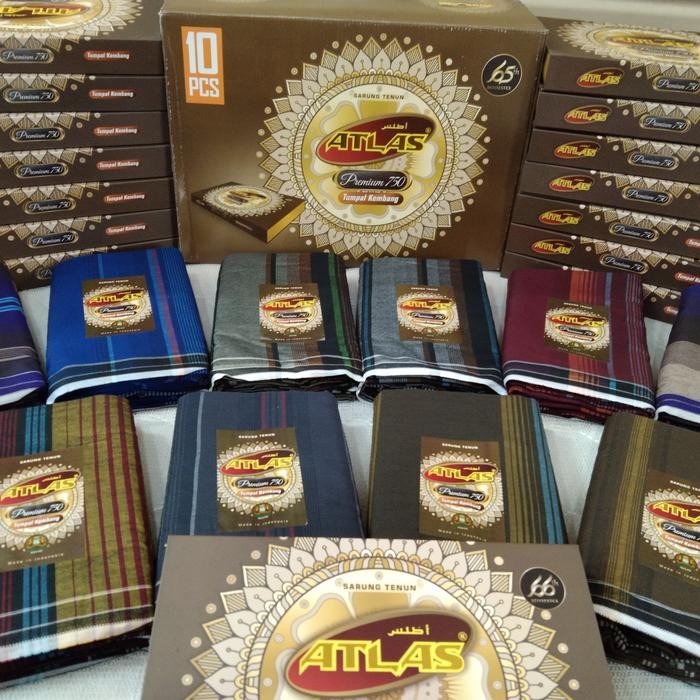 SARUNG ATLAS PREMIUM 750 TUMPAL KEMBANG KOMBINASI