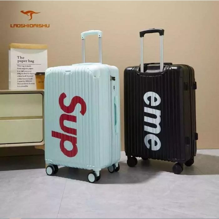 TERBARU LAOSHIDAISHU KOPER 20 INCH KOPER KABIN BAGASI KOPER TAS TRAVEL POLO BESAR ANAK PEREMPUAN