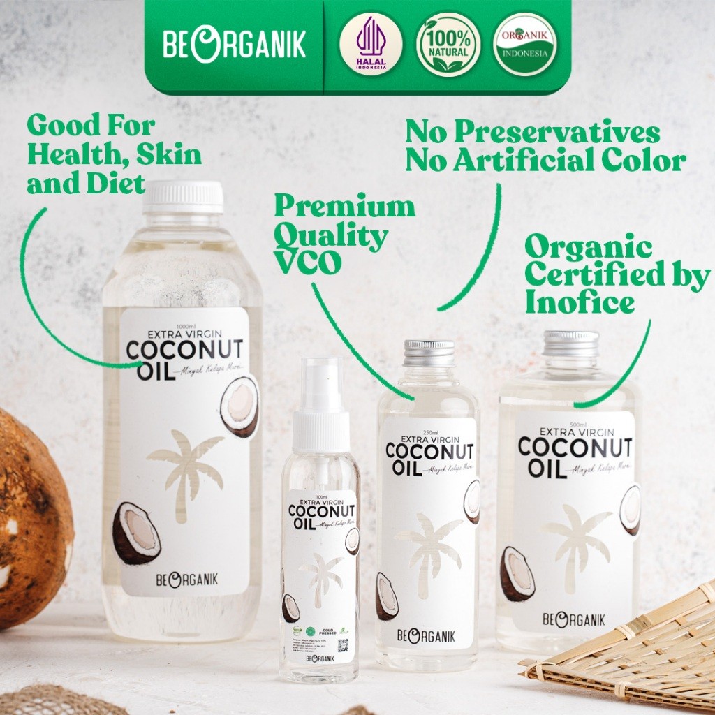 

Extra Virgin Coconut Oil VCO 250ml - Minyak Kelapa Murni 100%