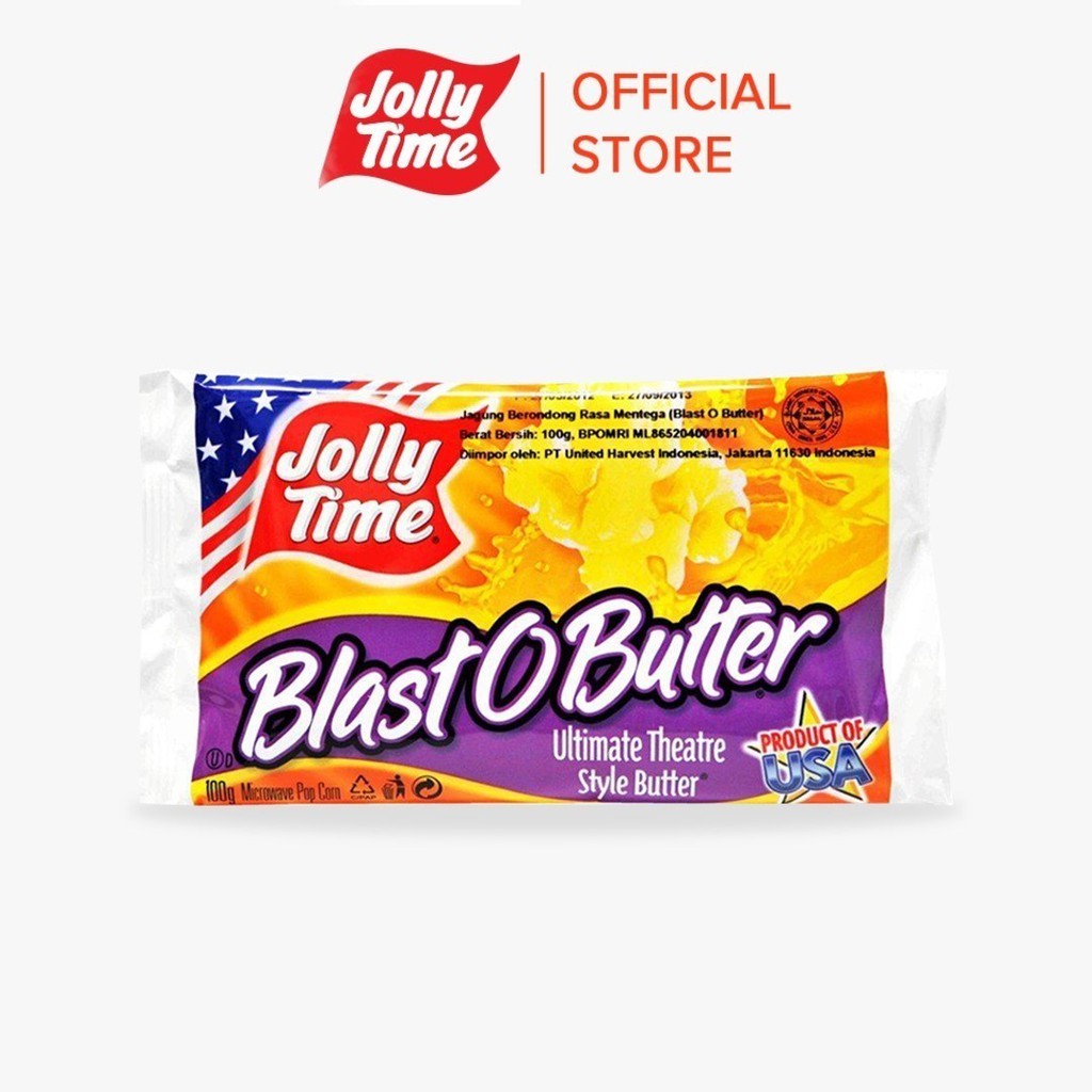 

Jolly Time Microwave Popcorn - Blast O Butter Product Of USA
