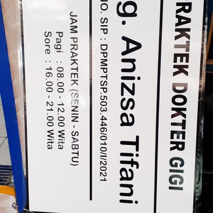 

Ready JT Papan Nama Dokter - Apotek - Klinik - Custom