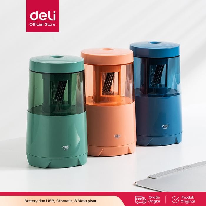 

Ready JT Deli Electric Pencil Sharpener / Rautan Otomatis Edisi One Piece EH507