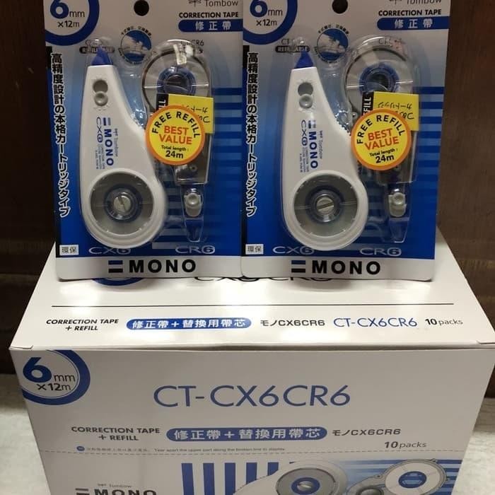 

Ready JT Correction tape 6mm x 12M TOMBOW Mono TIPEX CT-CX6CR6 free refill