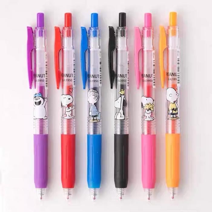 

Ready JT Zebra Sarasa Peanuts Snoopy Gel Ink 0.5mm Pen Limited Edition