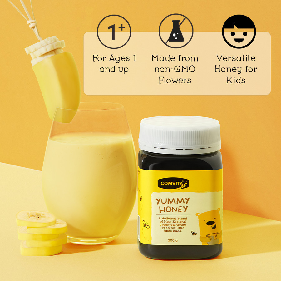 

Comvita Kids Yummy Honey 500g - ( 2 BOTOL ) Madu Murni Alami Asli