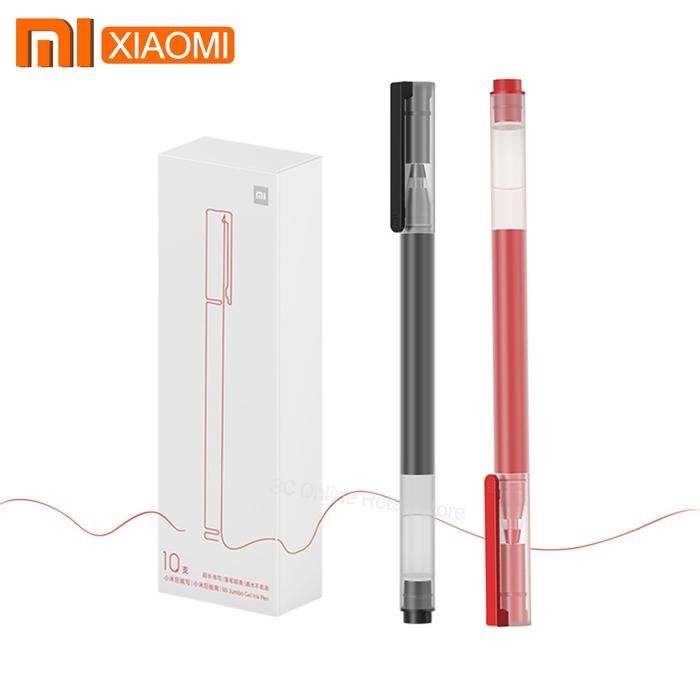

Ready JT Xiaomi Ballpoint Super High Capacity Gel Pen 10 pcs Jumbo Pulpen