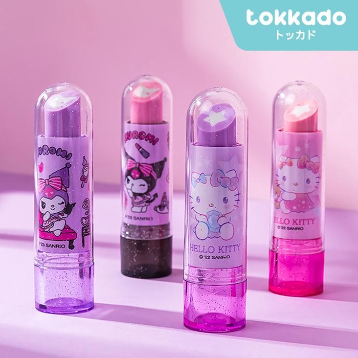 

Ready JT TOKKADO Sanrio Penghapus Lipstick Roll Eraser Anak Lipstik Unik Lucu