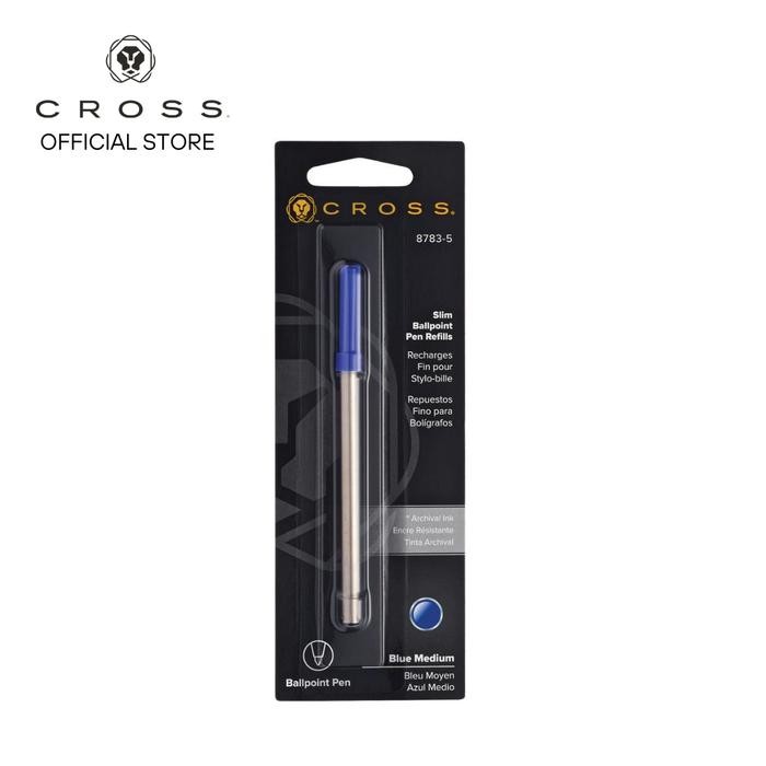

Ready JT CROSS REFILL Slim Medium Blue Ball-Point Refill-1 per card CR-8783-5