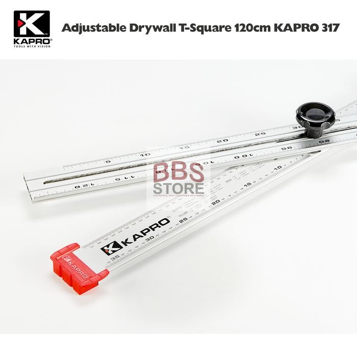

Ready JT Penggaris Adjustable Drywall T-Square 120cm KAPRO 317