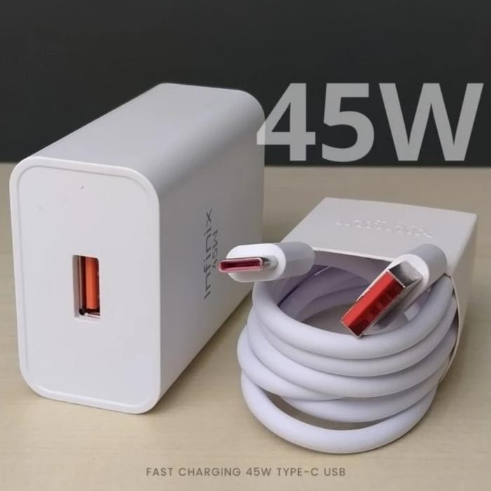 Charger Hp Infinix Note 40 45W Usb Type C Fast Charging Super Charge