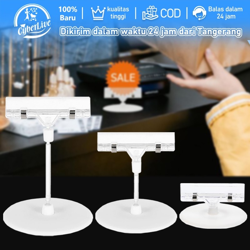 

Meriyah Storee - 10pcs Stand Harga Promosi Standing Display Harga Jepitan Promo Dengan Dudukan