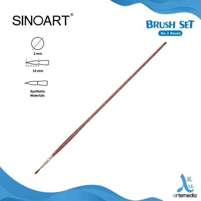 

Kuas Lukis Sinoart Set 6 Taklon And Bristle Long Handle Brush #Gratisongkir
