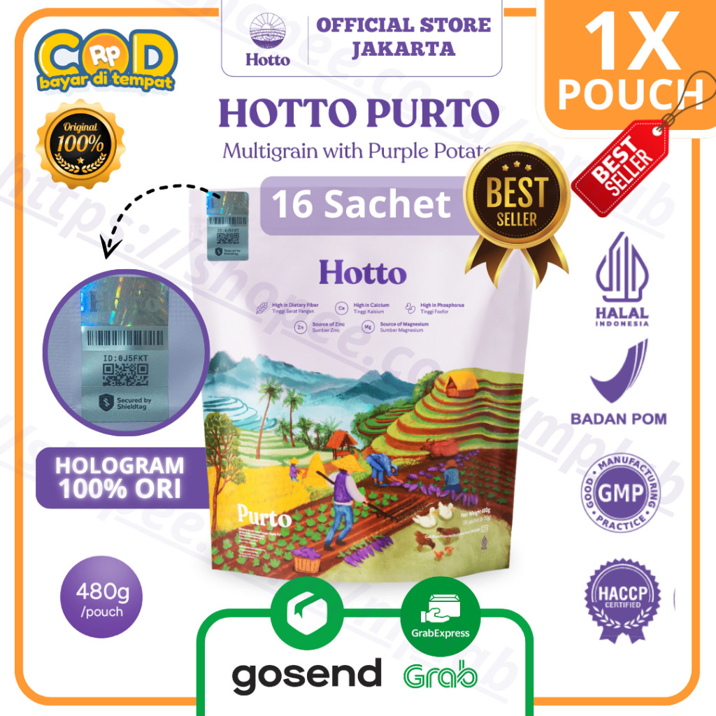 

Hotto Purto Oat 1 Pouch Isi 16 Sachets (Most Saving)