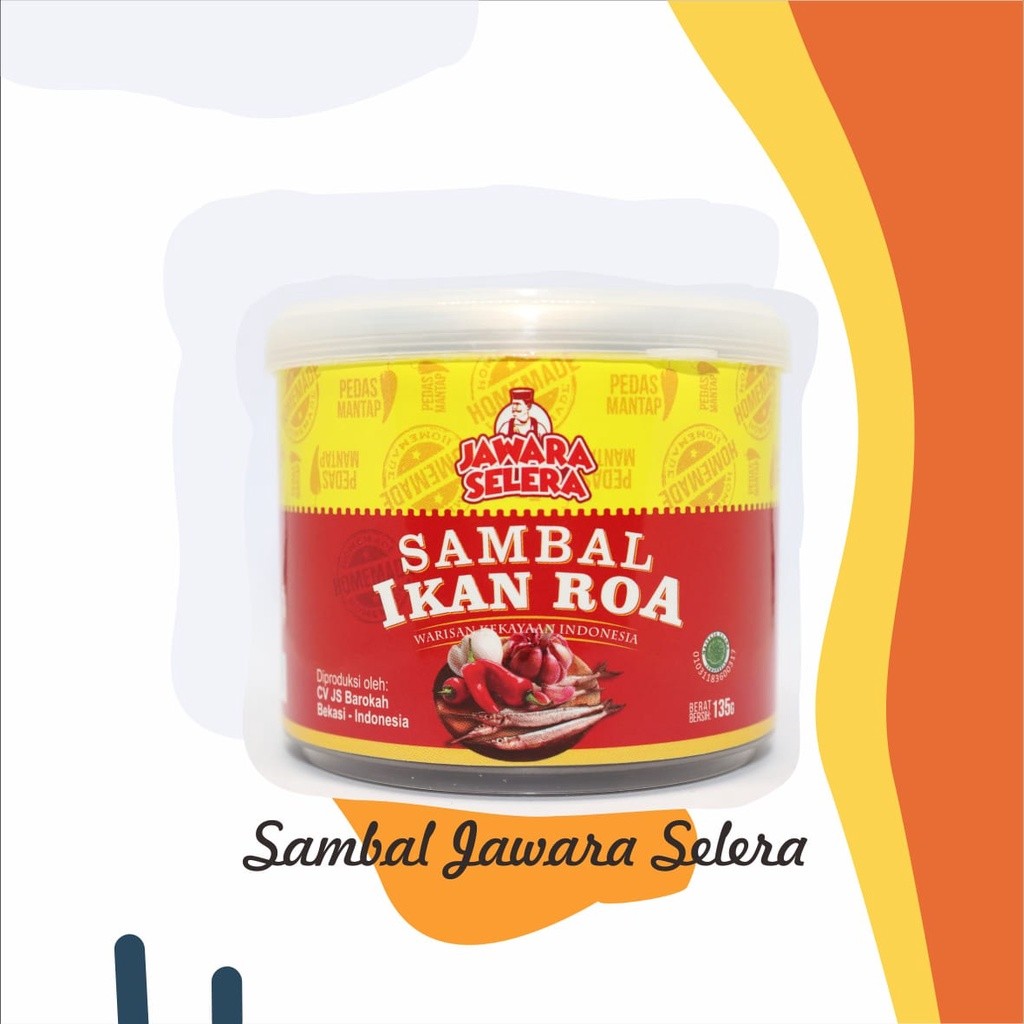 

Sambal Jawara Selera 135gr / Sambel Cumi - Roa - Cakalang - Bawang - Sambal Teri Medan - Teri Jengki