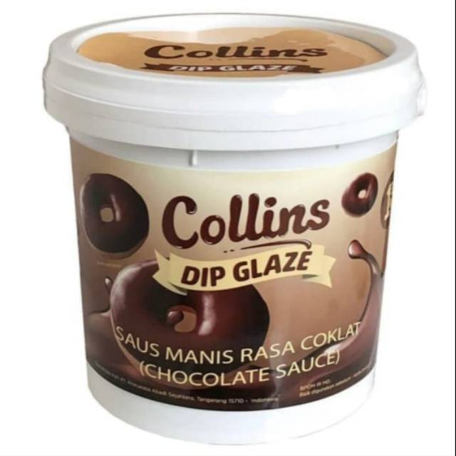 

Collins DIP GLAZE Coklat 1 kg selei coklat 1kg