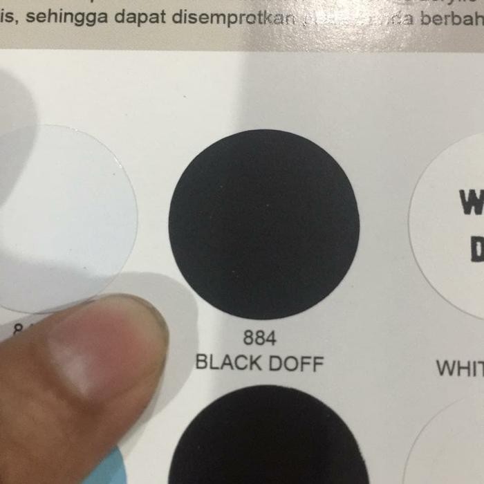 JTTOP" CAT SEMPROT PILOX PYLOX HITAM DOFF 884 BLACK DOFF DITON