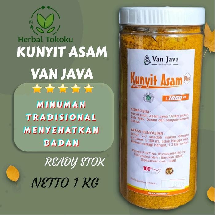 

Terlaris Kunyit Asam Kunir Asem Bubuk Instan Van Java 1 Kg