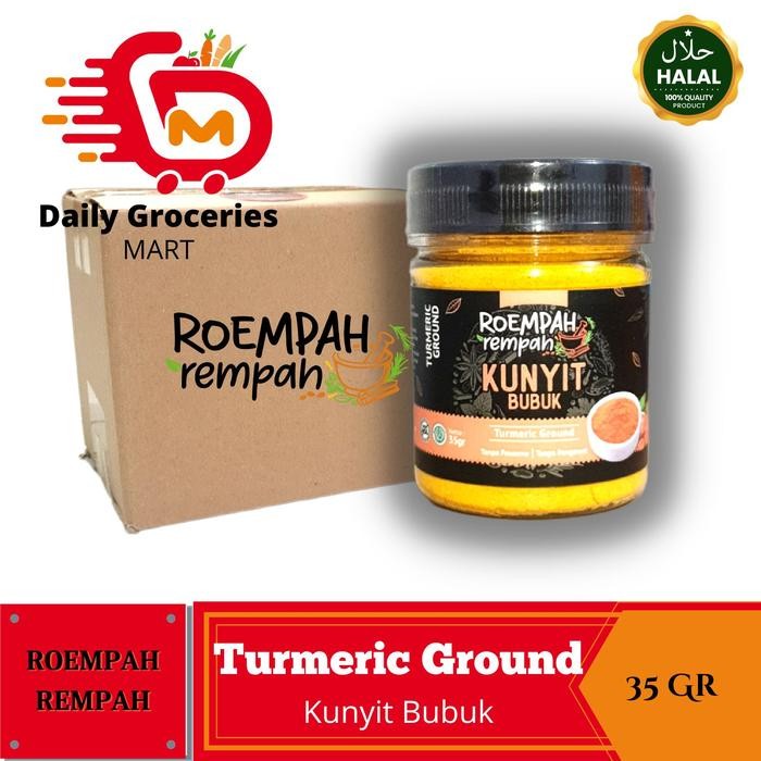 

Terlaris Kunyit Bubuk Asli Roempah Rempah Turmeric Powder - Bubuk Kunyit 35Gr