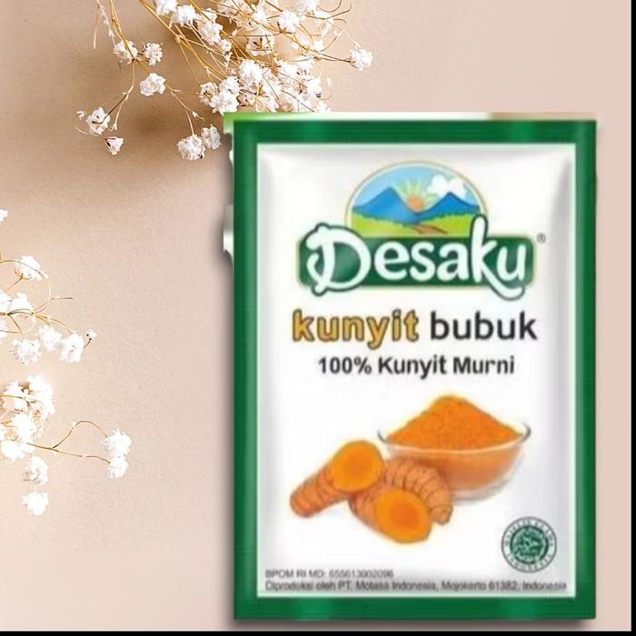 

Terlaris Desaku Kunyit Bubuk 7.5 Gr Halal