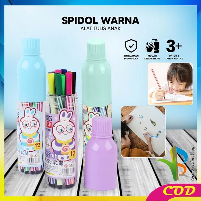 

RB-A63 Spidol Warna Warni Alat Lukis Marker Pen Spidol Warna Alat