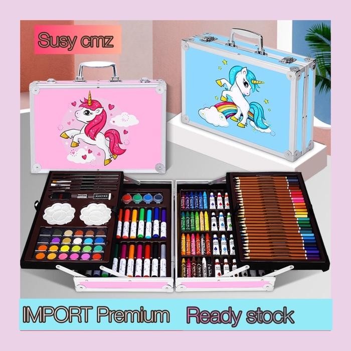 

Set Alat Gambar Anak Tulis Lukis Koper Box Jingjing Import Murah